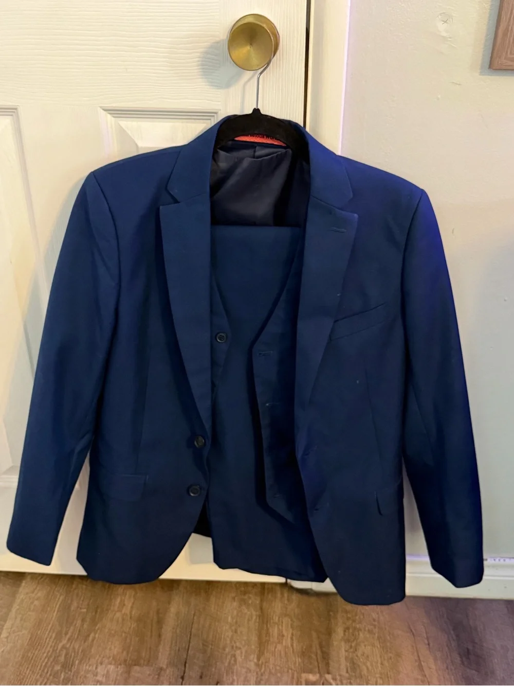 Boys size 16 Navy Blue Two-Piece Suit Jacket